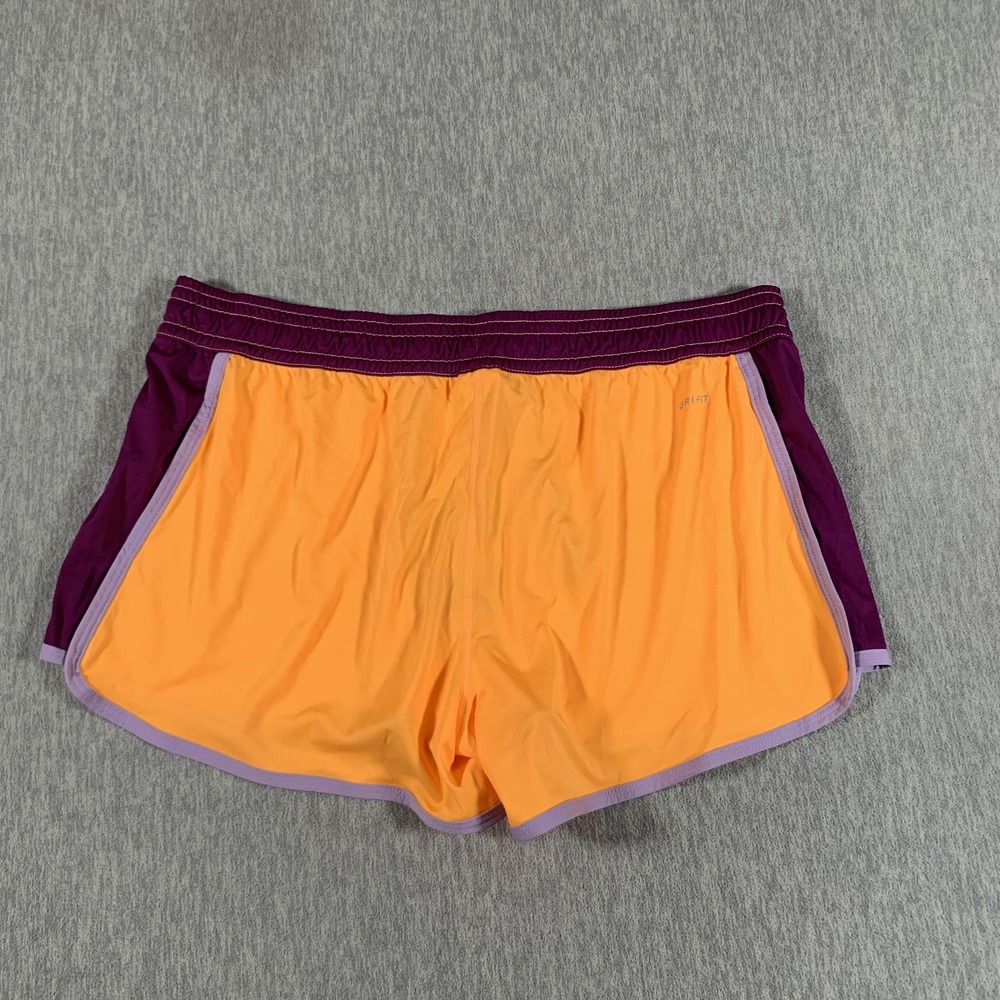 Nike Shorts Womens XL Orange Purple Dri-FIT Running Colorblock Athletic Training - Picture 10 of 12
